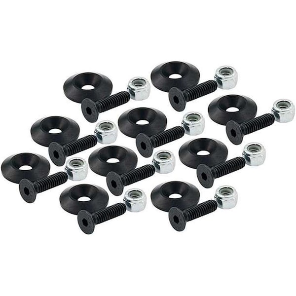 Vortex 0.25 in. Countersunk Bolts with 1 in. Washer - Black, 10PK VO3617395 - main